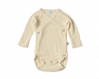 Wollen overslag romper naturel