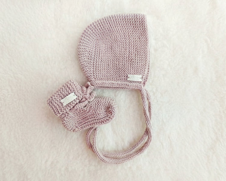 Merino wollen slofjes - roze