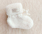 Merino wollen slofjes - wit