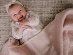 Cradle Blanket - Pure New Wool | Pink