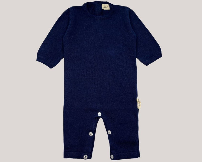 Jumpsuit wol blauw