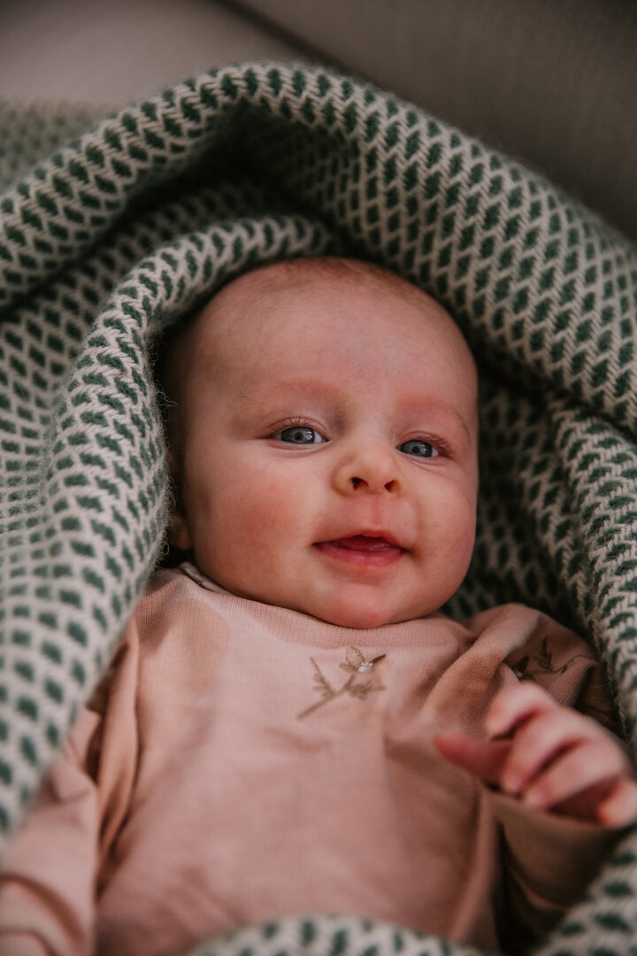 Wiegendeken - Pure New Wool | Bosgroen