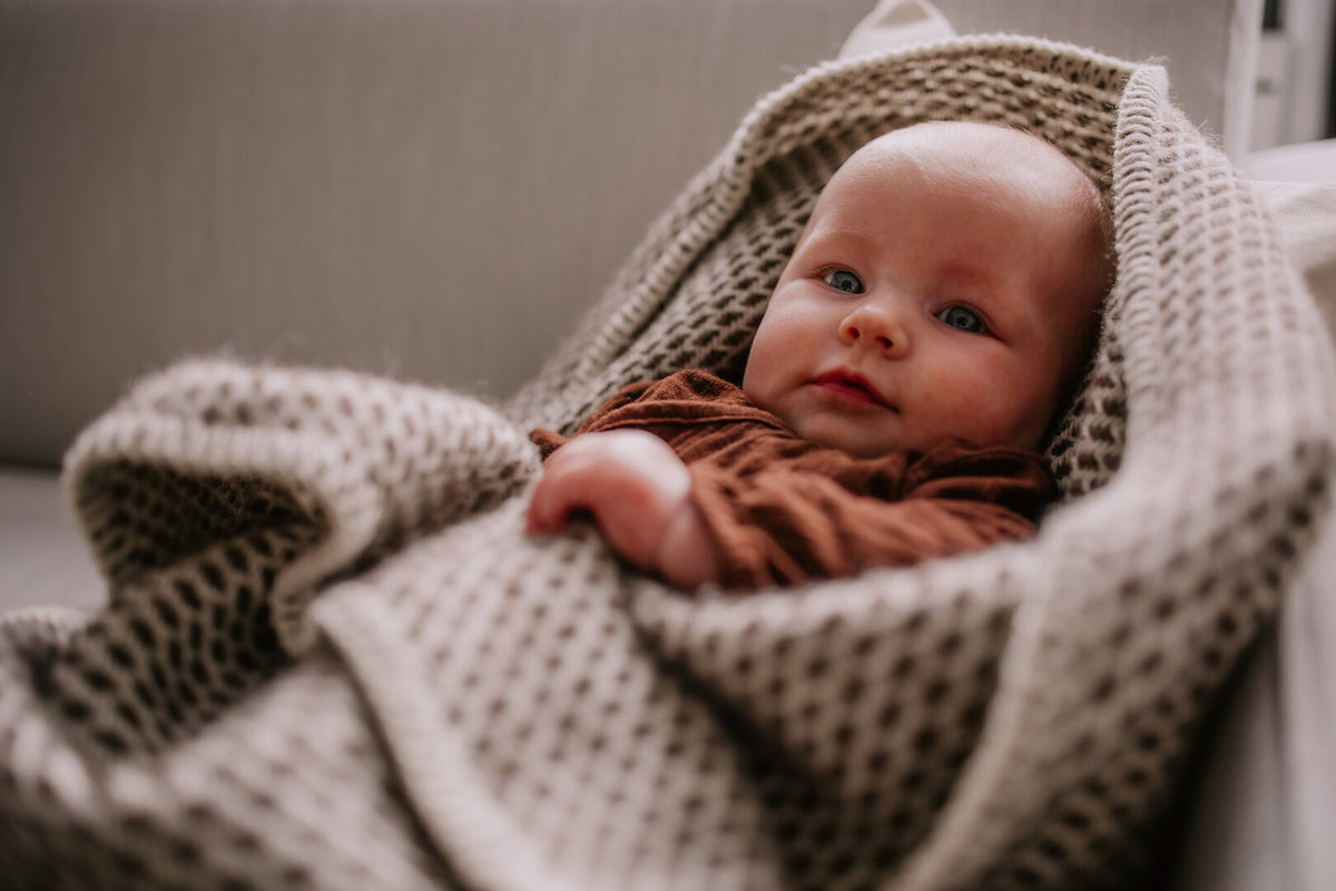 Wiegendeken - Pure New Wool | Bruin
