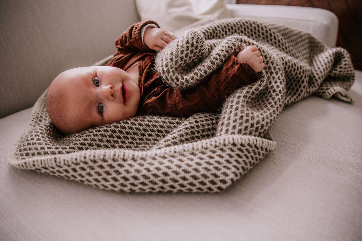 Wiegendeken - Pure New Wool | Bruin
