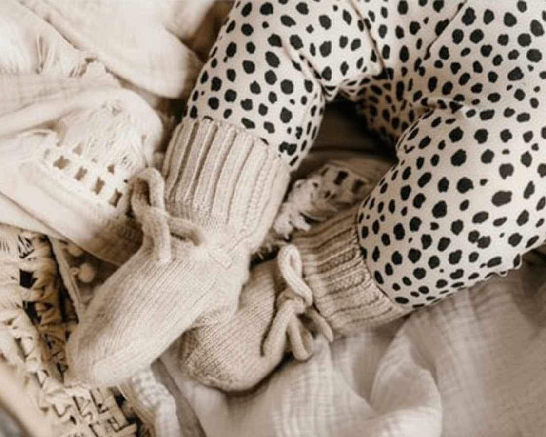 Merino wollen slofjes - Beige