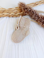 Baby Booties & Hat | Beige