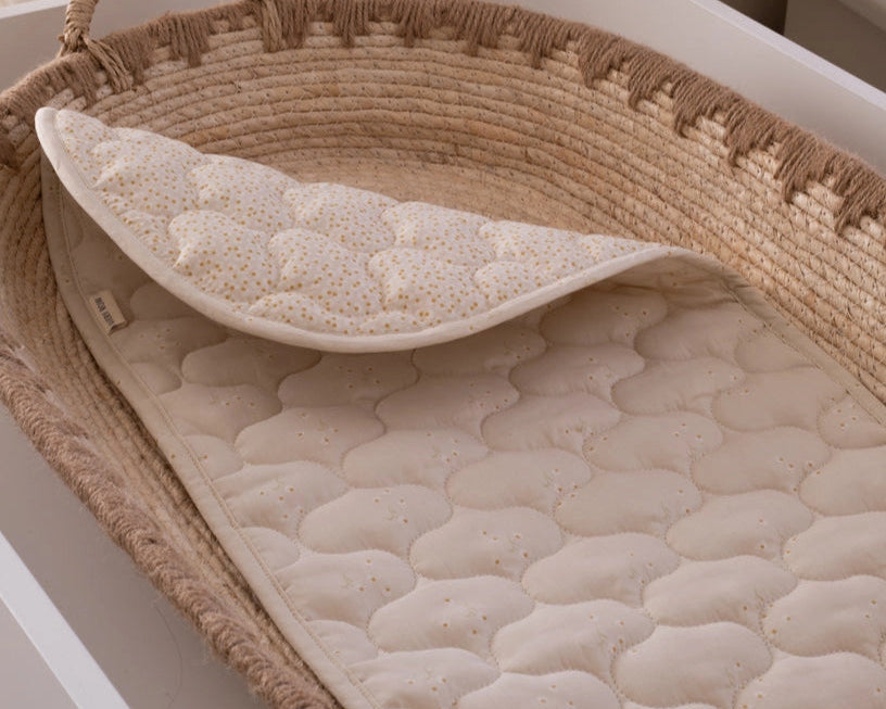 Verschoonmand voering - Organisch katoen | Madeliefjes