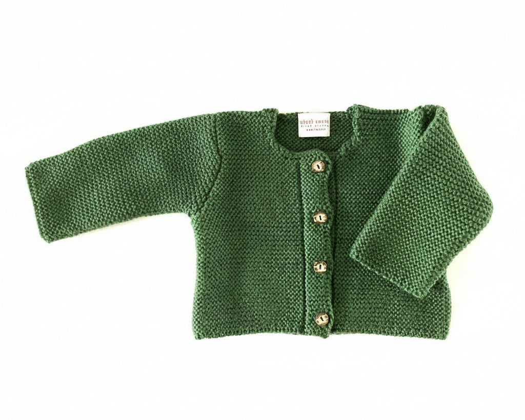 Merino wollen vestje - groen