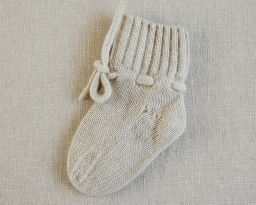 Merino wollen slofjes - beige