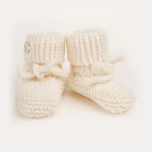 Booties - Merino Wool | White