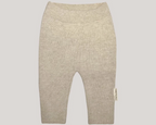Gebreide wollen broek - karamel
