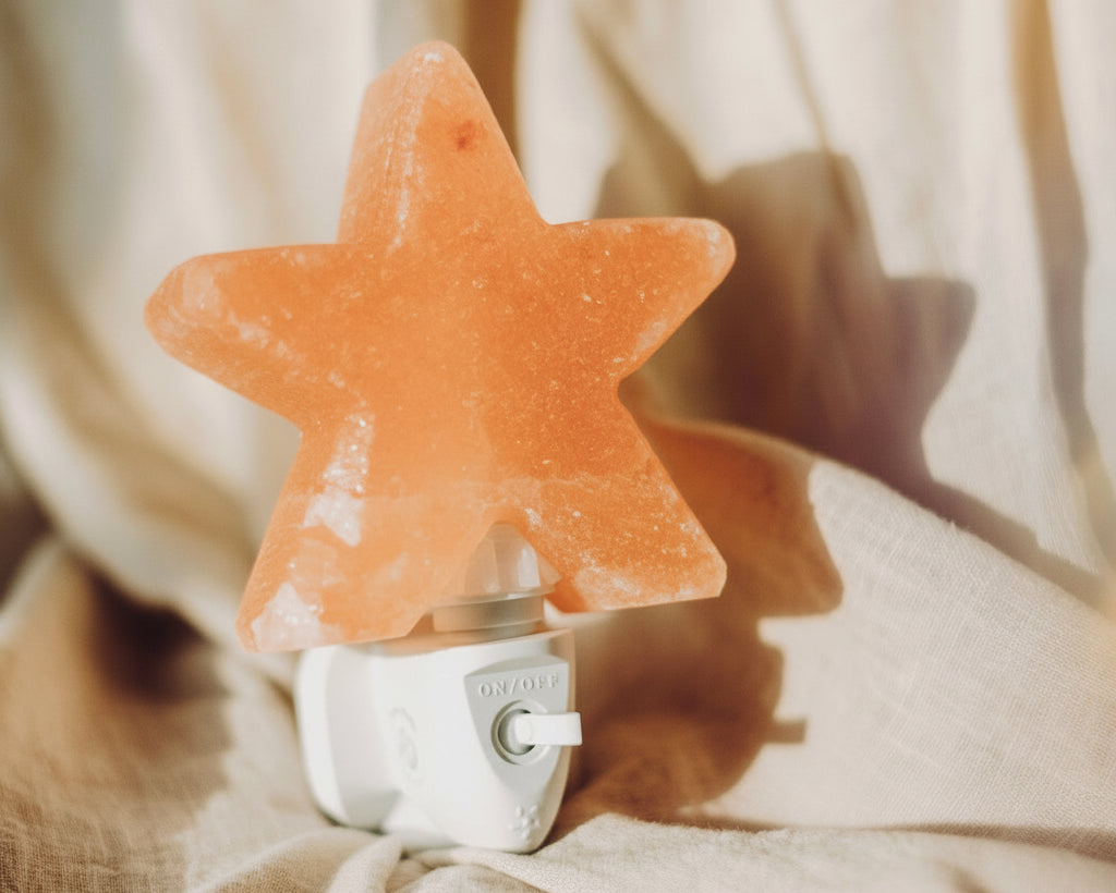 nachtlampje zoutsteen ster