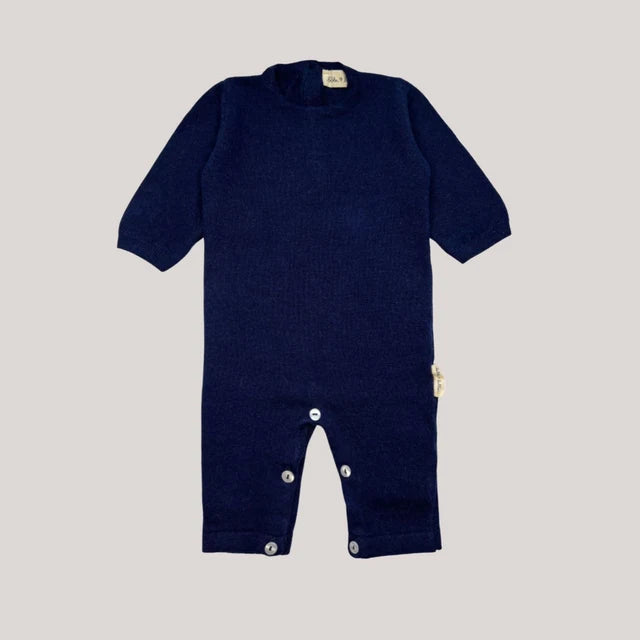 Sleepsuit - Merino wool & cashmere | Blue