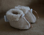 Merino wollen slofjes - Beige