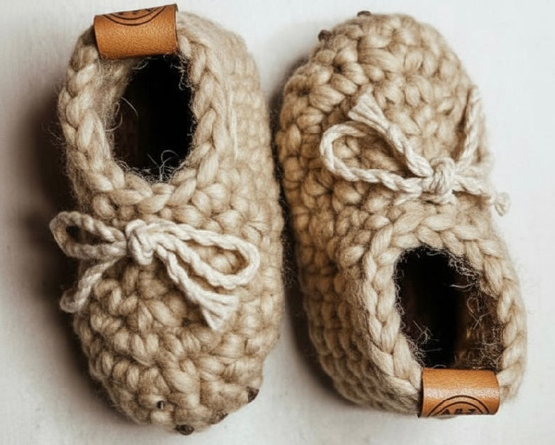 Loomi slofjes - Wol | Créme