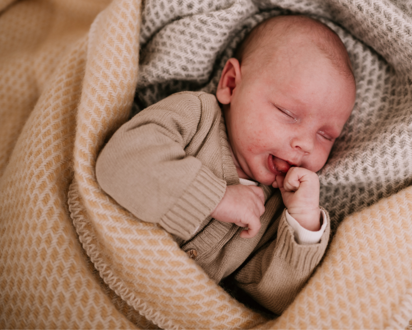 Cradle Blanket - Pure New Wool | Mint
