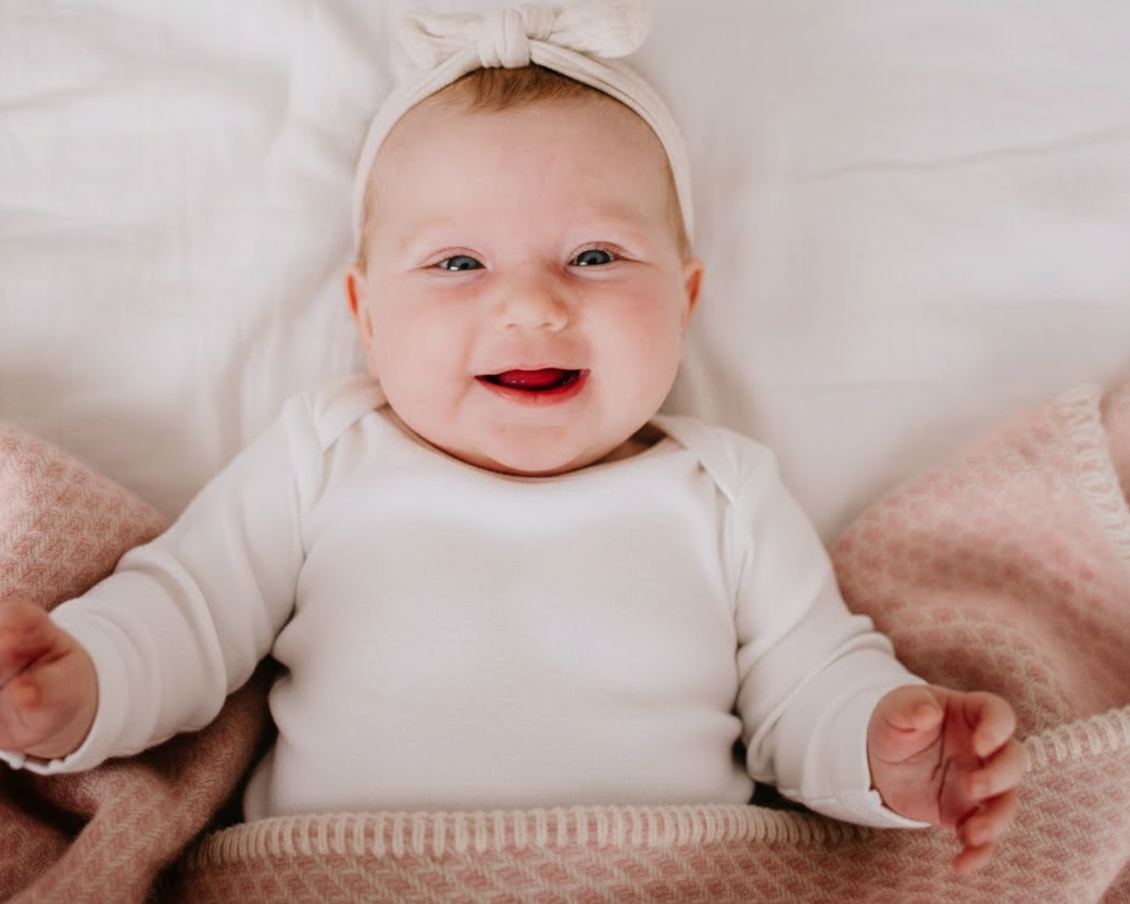 Wiegendeken - Pure new wool | Roze