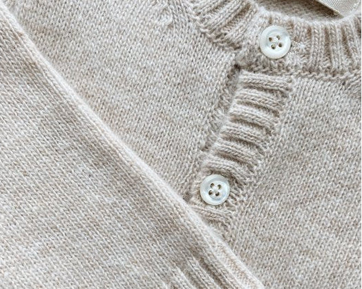 babywol vestje beige