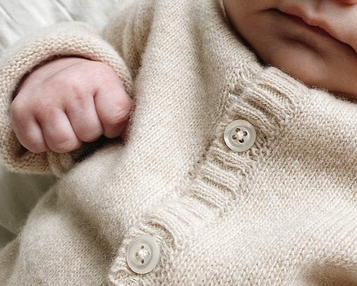 Babywol vestje creme