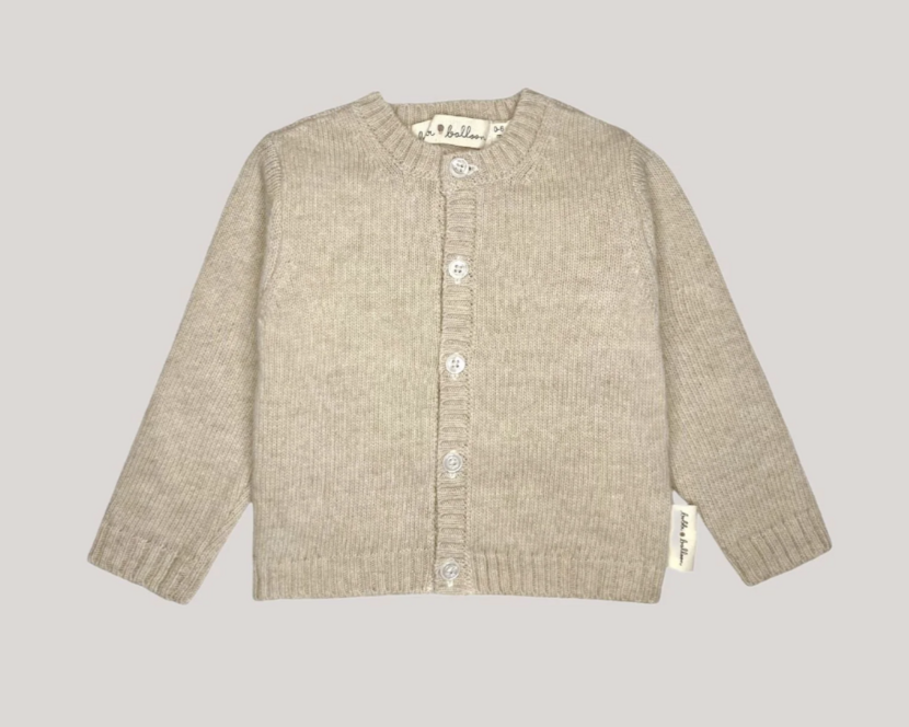 Gebreid vestje - Babywol | Beige