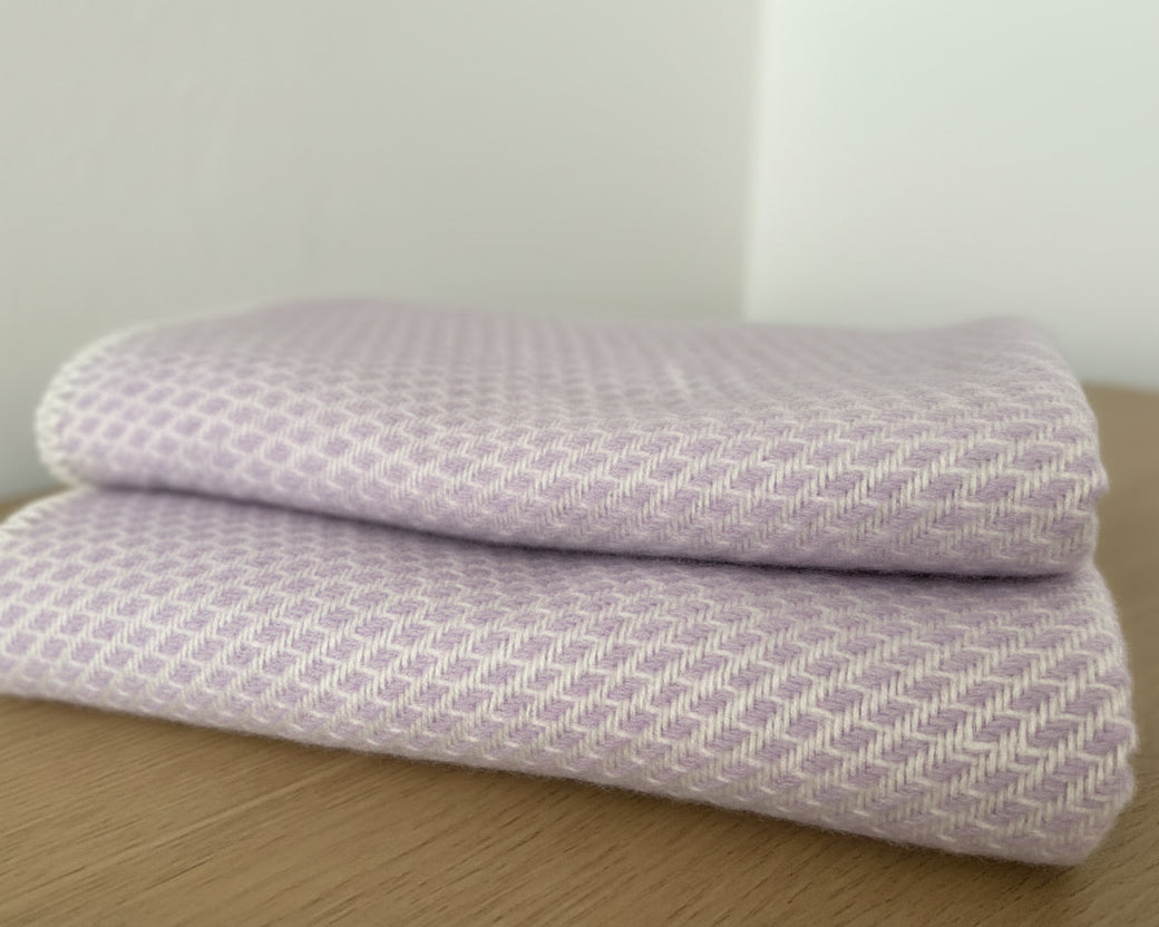 Wiegendeken - Pure new wool | Lila