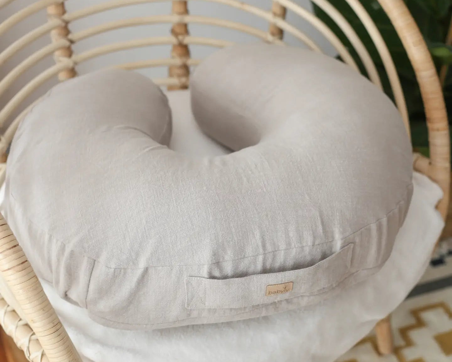 Voedingskussen - Linnen | Beige