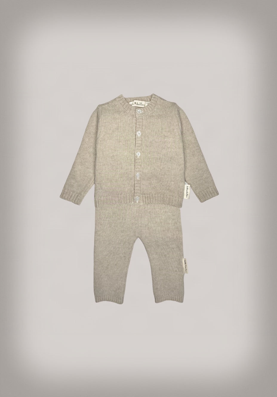 Knitted Cardigan - Baby Yarn | Beige