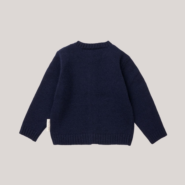 Knitted cardigan - Baby wool | Blue