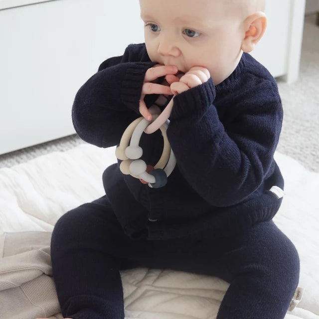 Knitted cardigan - Baby wool | Blue