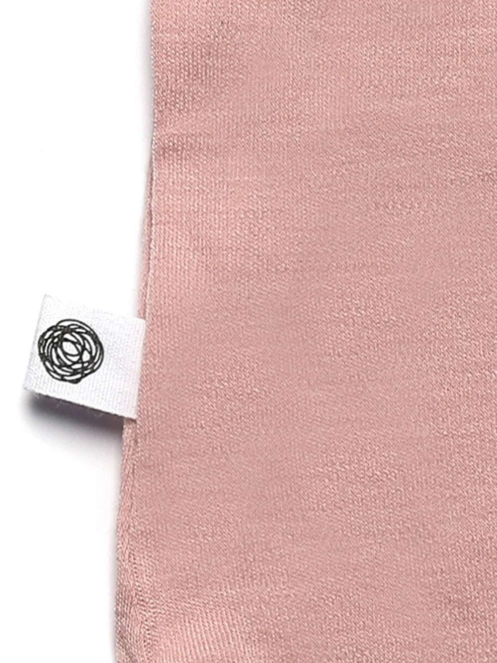 Short-sleeved crossover romper - Merino wool | Misty Rose