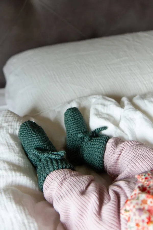 Booties - Merino Wool | Petrol