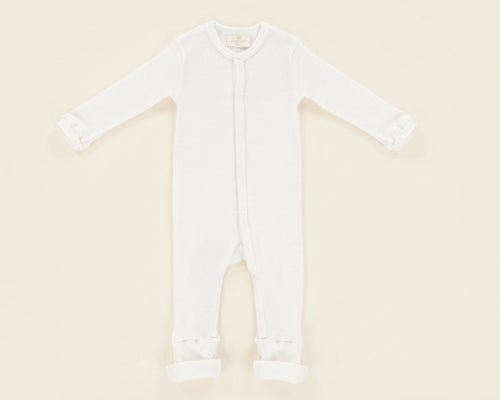 Sleepsuit - Merino Wool | White