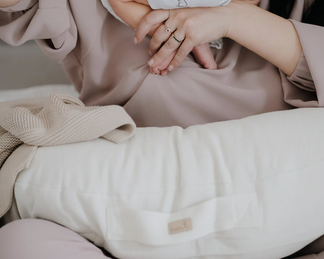 Voedingskussen - Linnen | Wit