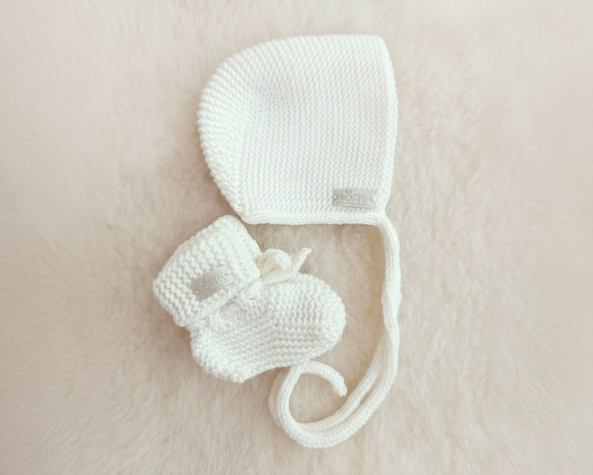 Merino wollen slofjes - wit