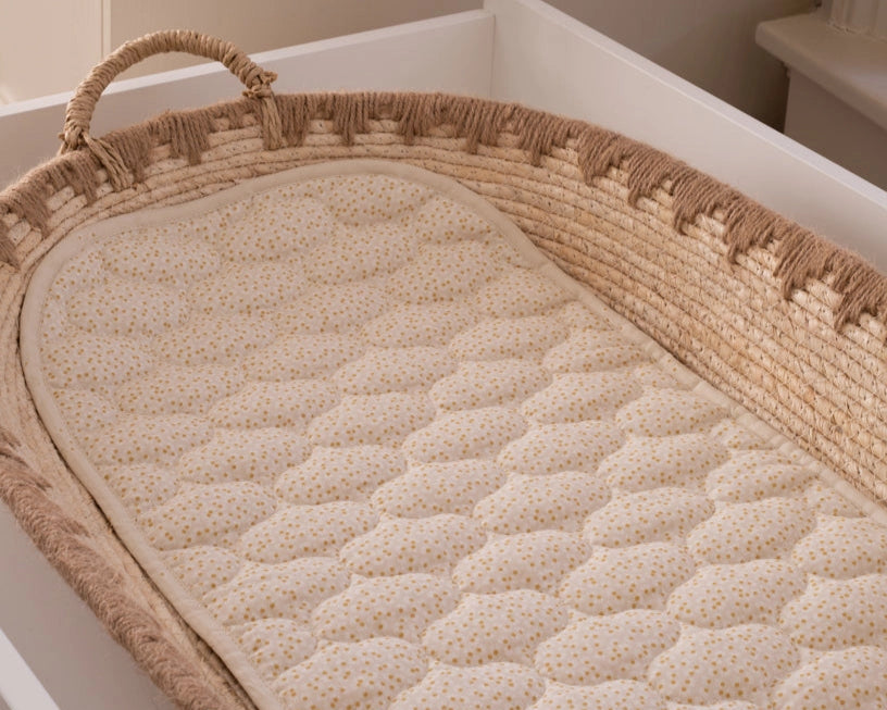 Verschoonmand voering - Organisch katoen | Madeliefjes