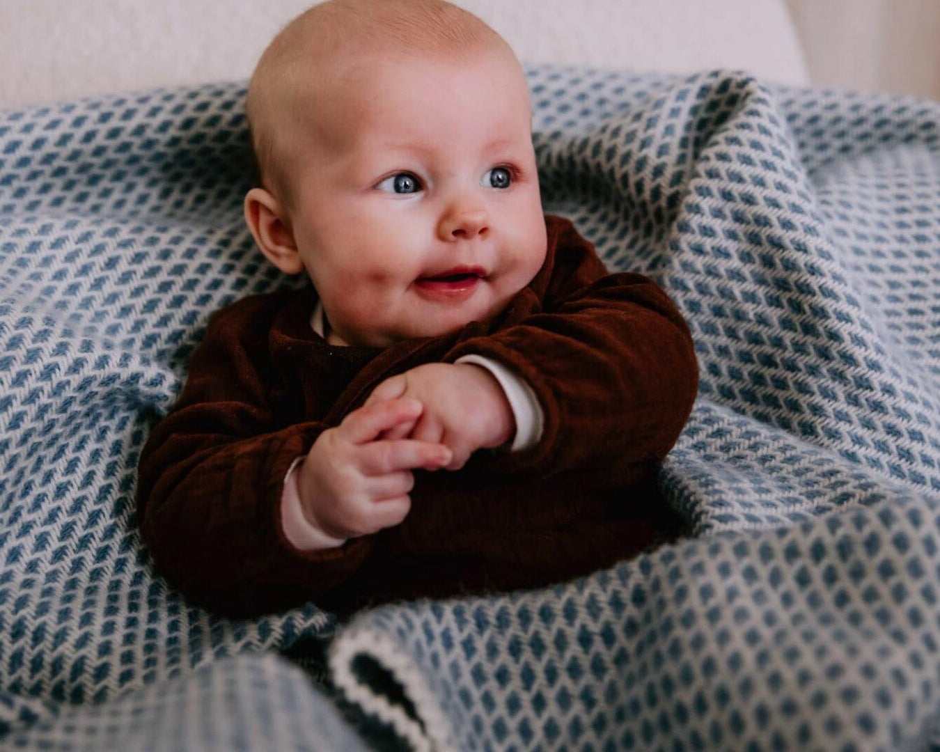 Cradle Blanket - Pure New Wool | Mint
