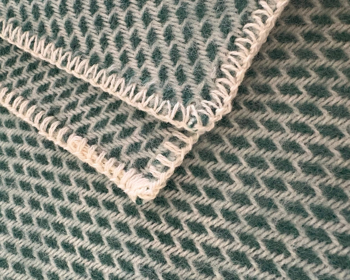 Wiegendeken - Pure New Wool | Bosgroen