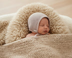 wollen bonnet roze