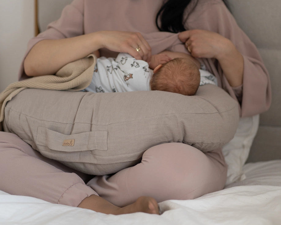 Voedingskussen - Linnen | Beige