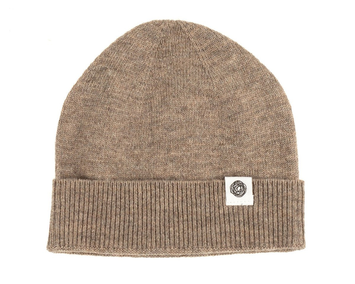 merino wollen muts beige