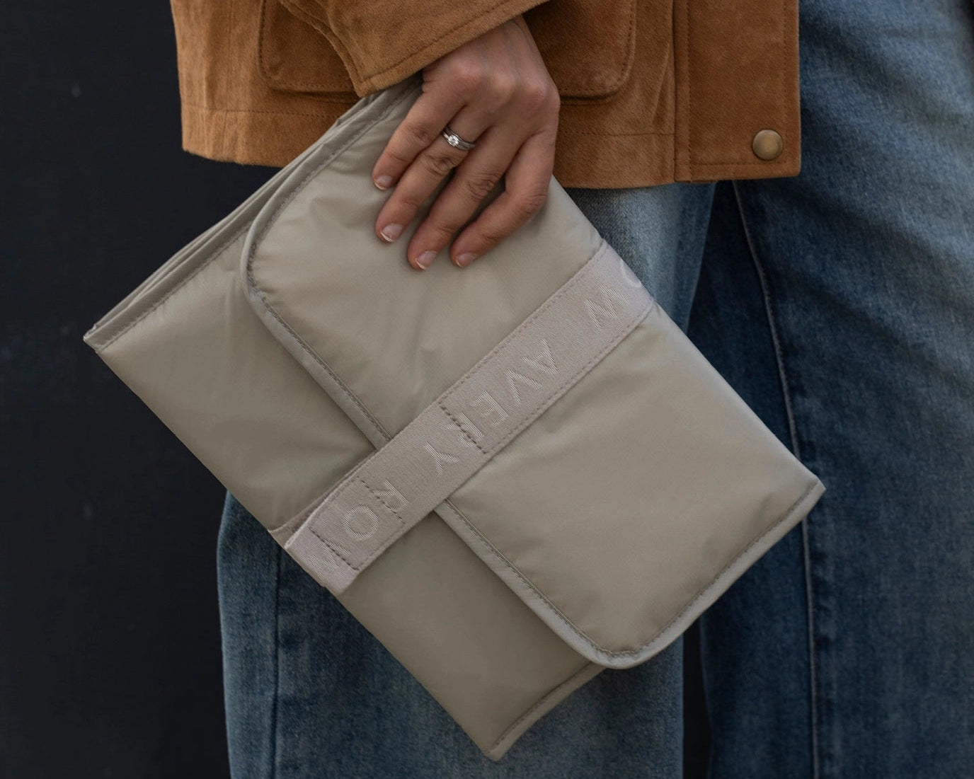 Verschoonmat - Gerecycled nylon | Oester groen