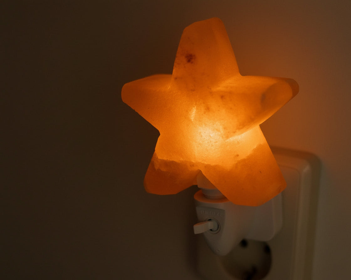 nachtlampje zoutsteen ster