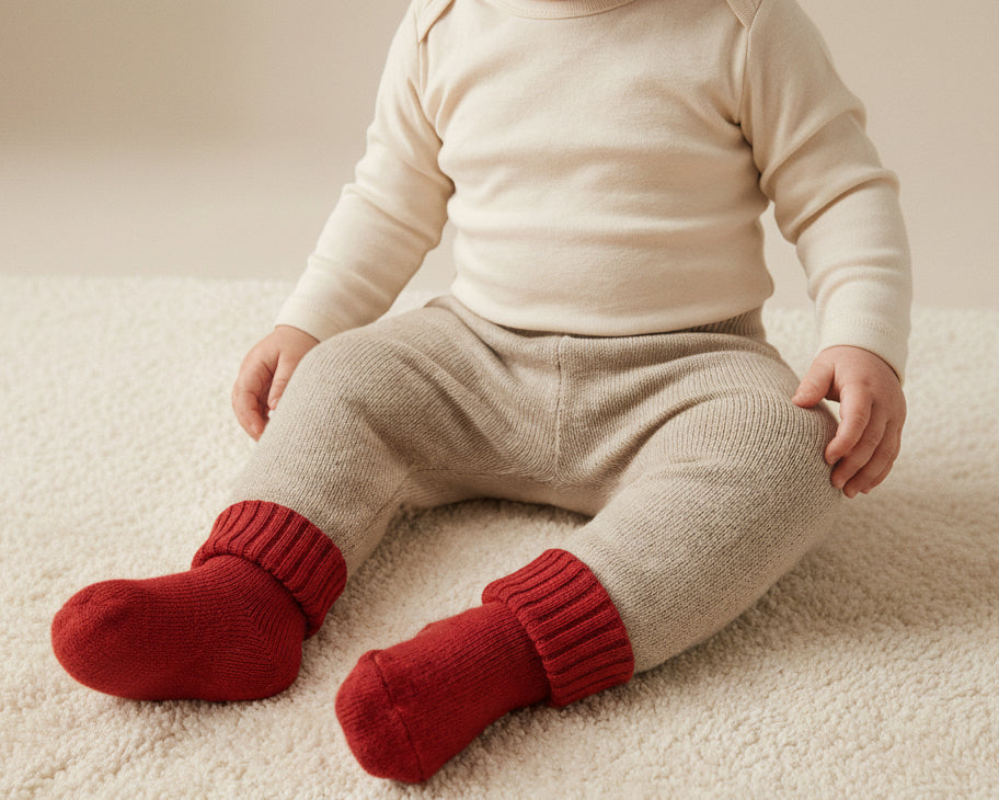 Gebreid broekje - Merinowol | Garlic