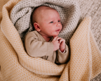 Cradle Blanket - Pure New Wool | Mint