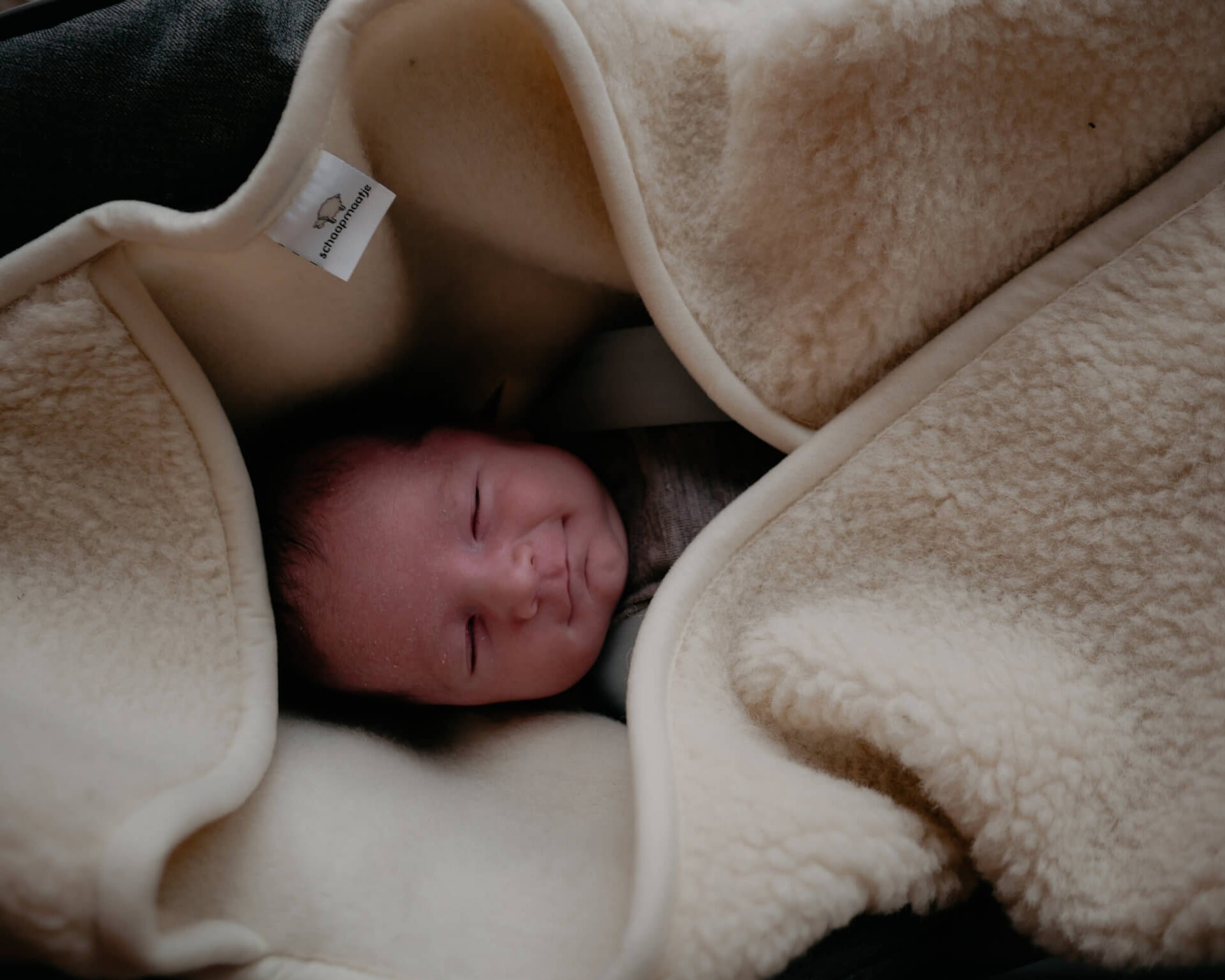 Wikkeldeken voor Maxi-Cosi & Autostoel – Merinowol | Beige