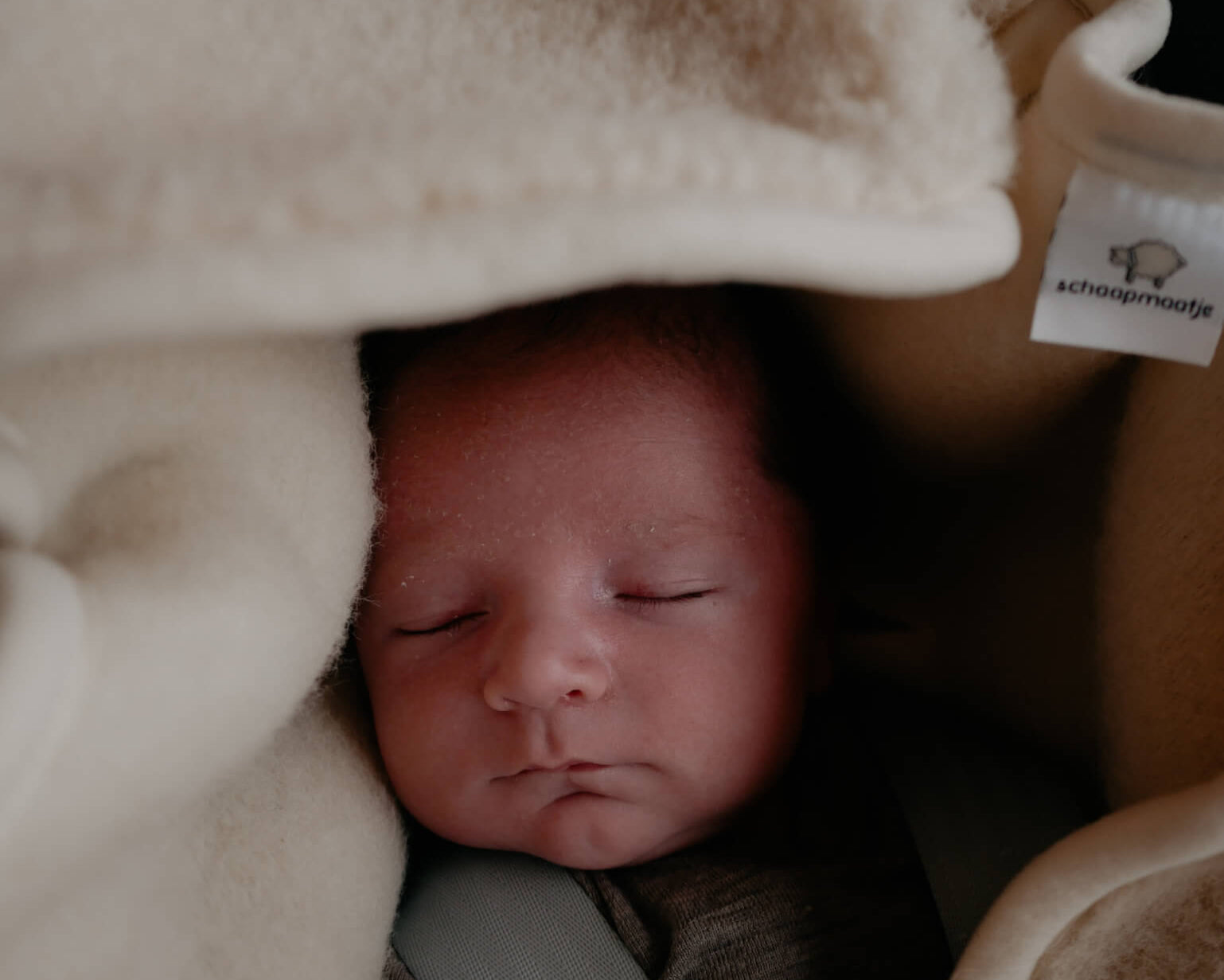 Wikkeldeken voor Maxi-Cosi & Autostoel – Merinowol | Beige