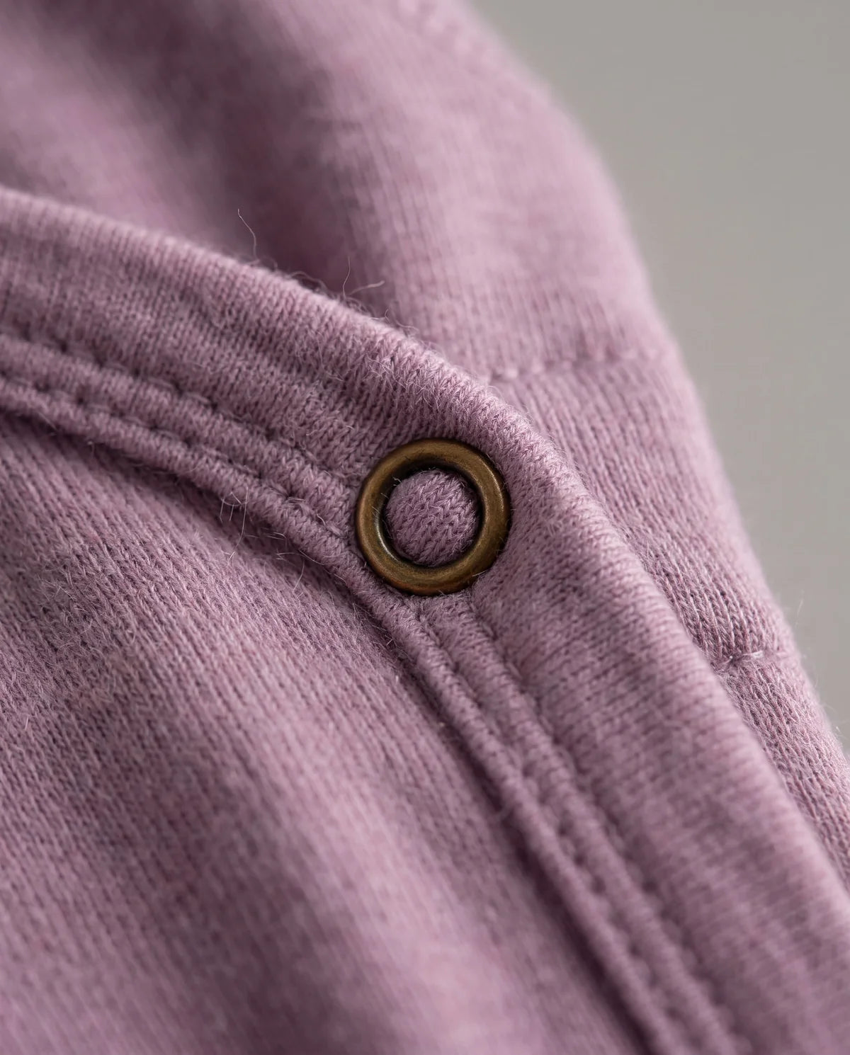 Fold-over romper - Merino wool | Lavender Mist