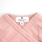 Crossover romper - Merino wool | Misty Rose