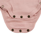 Crossover romper - Merino wool | Misty Rose