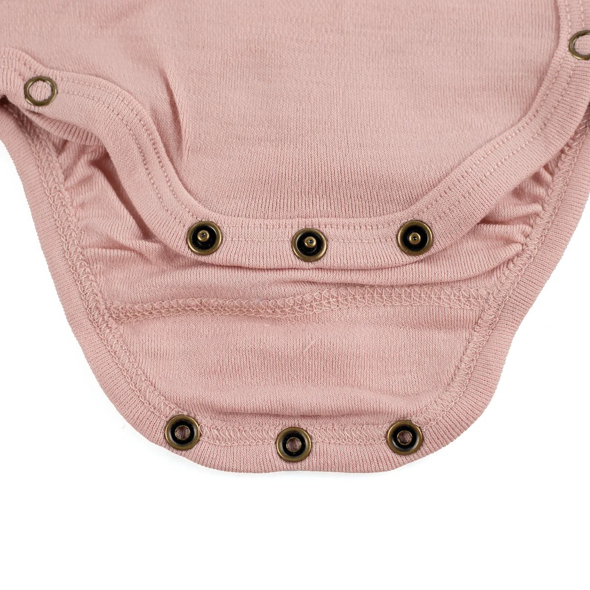 Crossover romper - Merino wool | Misty Rose